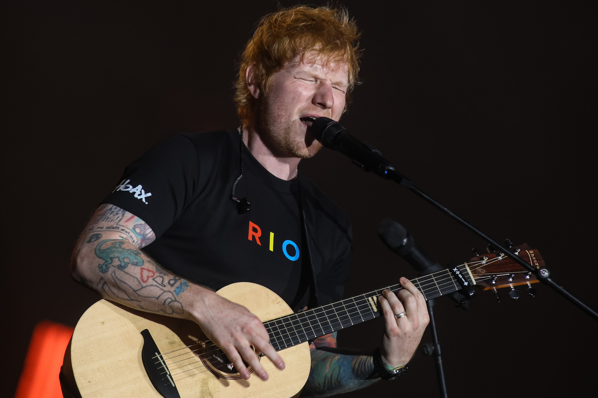 Ed Sheeran se apresenta no Palco Mundo do Rock in Rio - Renan Areias/Agência O Dia