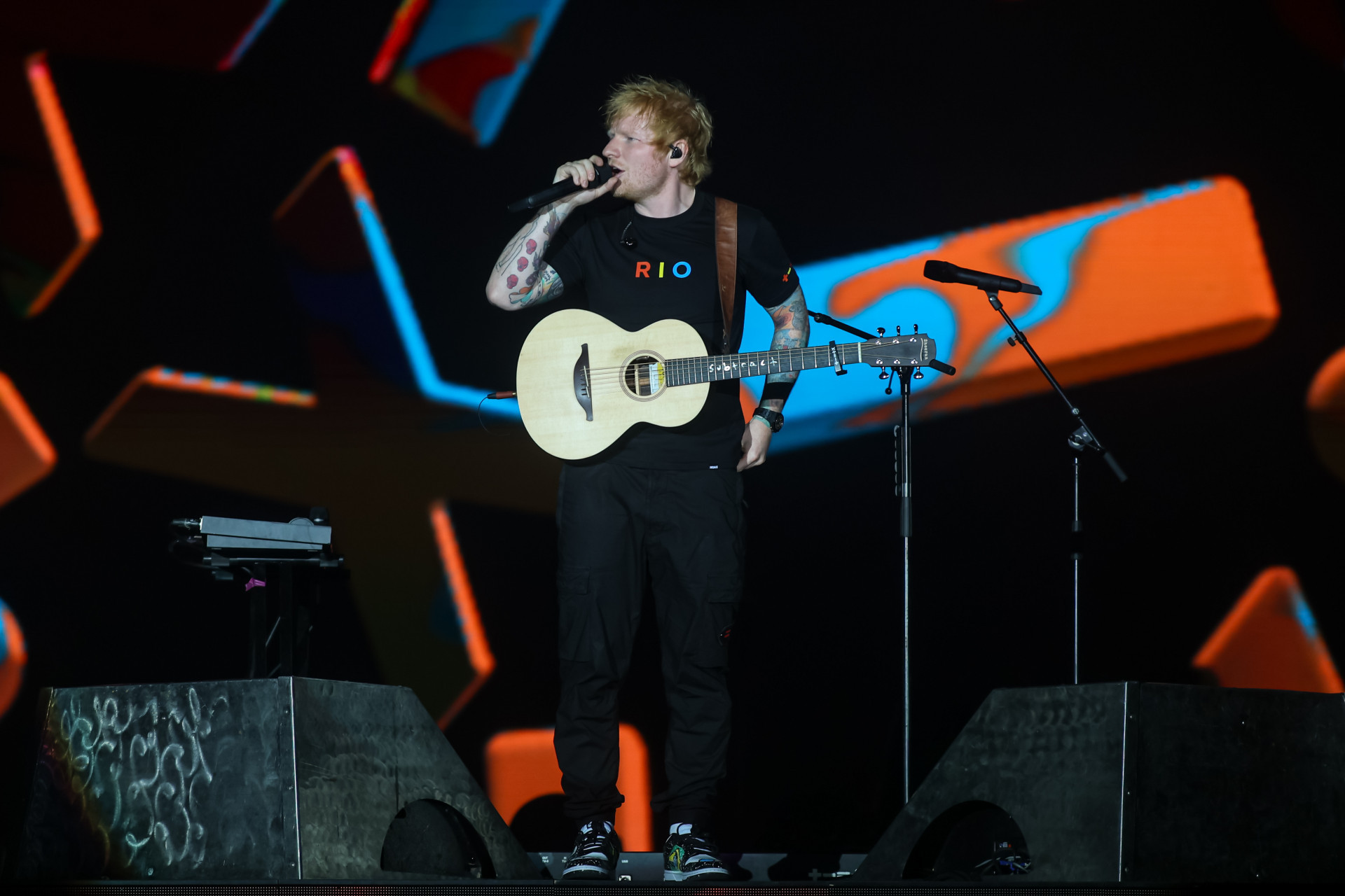 Ed Sheeran se apresenta no Palco Mundo do Rock in Rio - Renan Areias/Agência O Dia