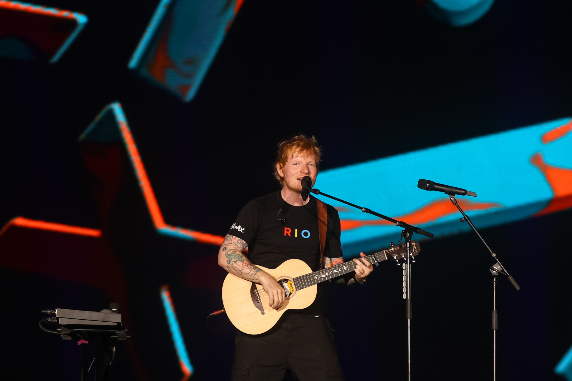 Ed Sheeran se apresenta no Palco Mundo do Rock in Rio - Renan Areias/Agência O Dia