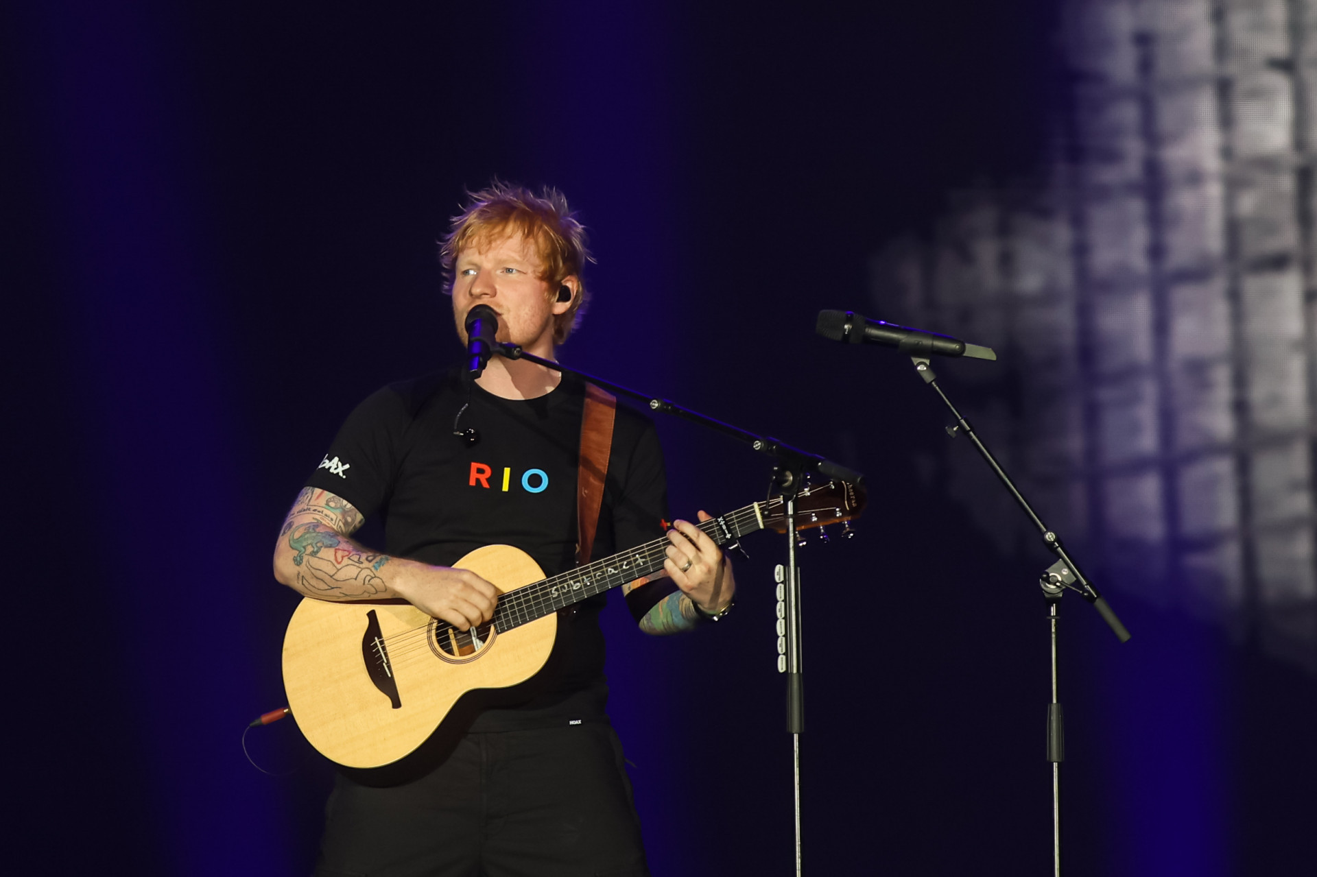 Ed Sheeran se apresenta no Palco Mundo do Rock in Rio - Renan Areias/Agência O Dia