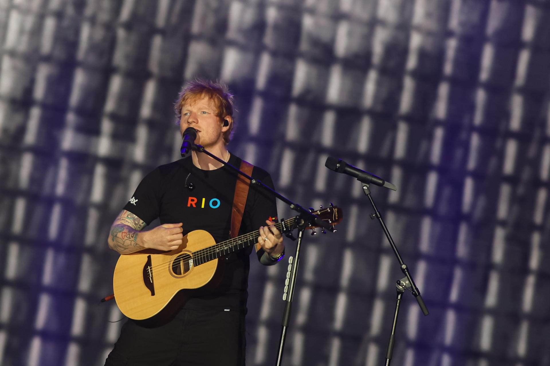 Ed Sheeran se apresenta no Palco Mundo do Rock in Rio - Renan Areias/Agência O Dia