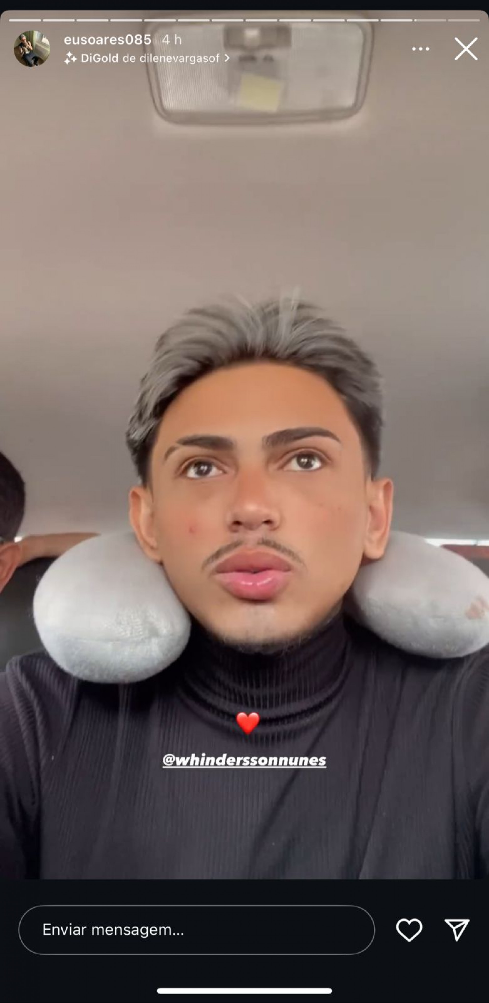 Menino da NVR via stories  - Reprodução Instagram