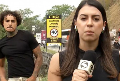 Livinho recebe críticas por fazer dancinha durante reportagem sobre tragédia na Serra das Araras