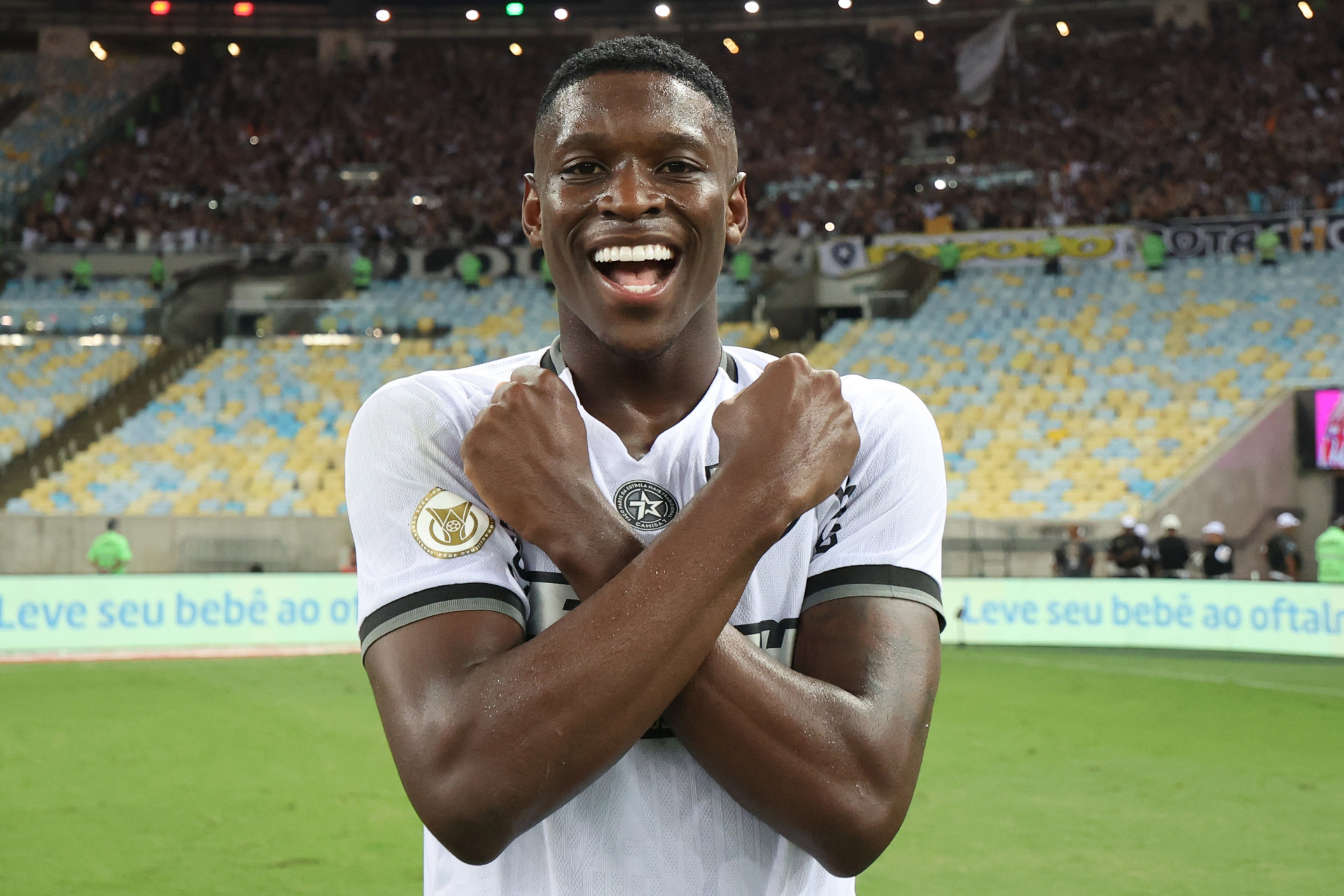 Luiz Henrique anotou o gol da vit&oacute;ria do Botafogo sobre o Fluminense - Vitor Silva/Botafogo