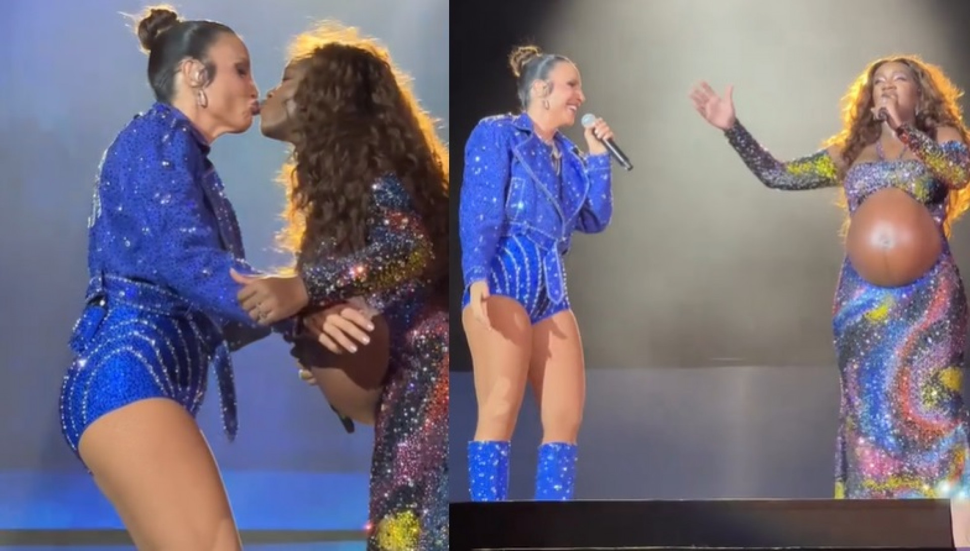 Ivete Sangalo participa do show de Iza no Rock in Rio - Reprodução de vídeo / Multishow