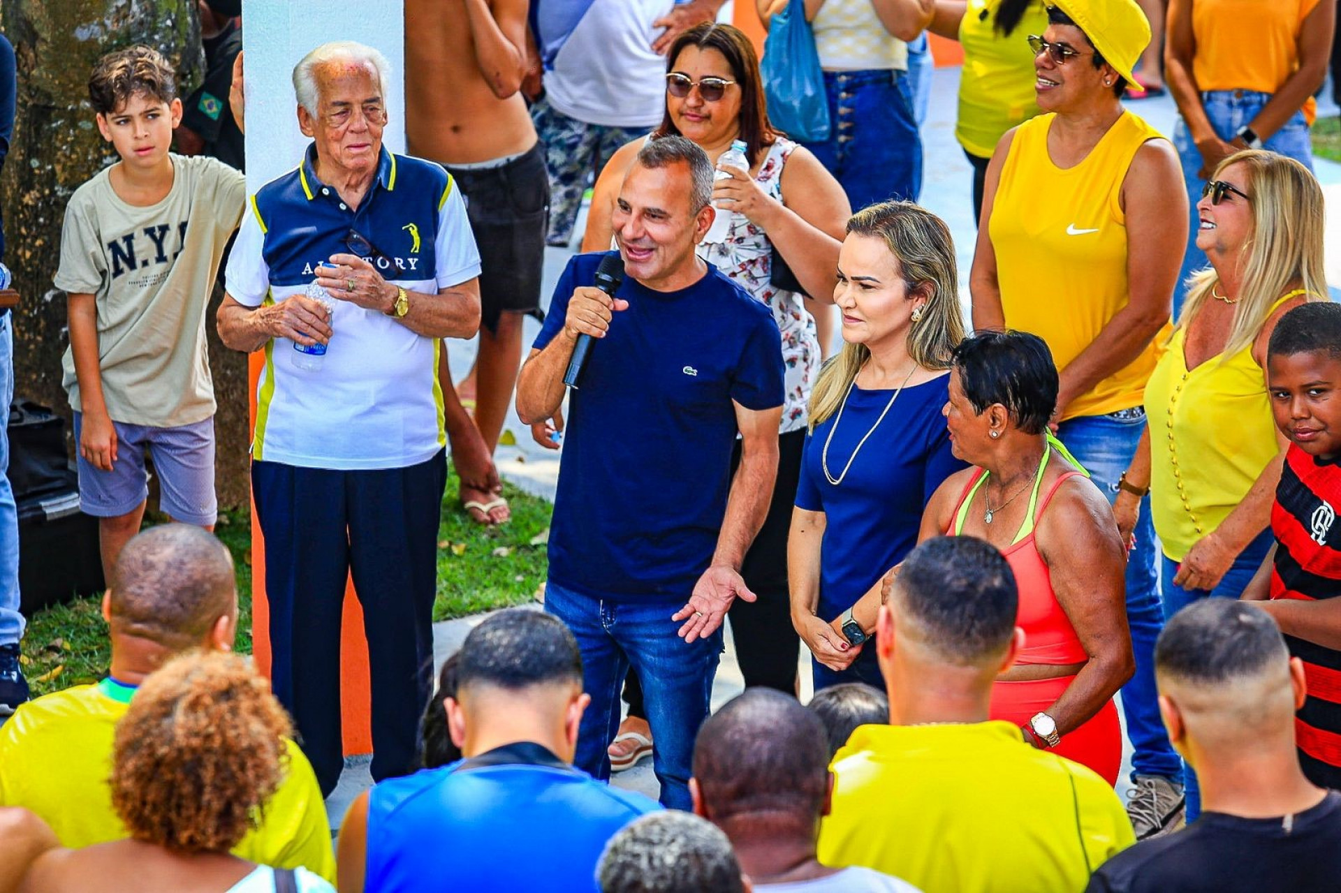 Em seu discurso, o prefeito Waguinho destacou o crescimento do bairro Santa Teresa - Rafael Barreto/PMBR