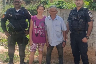 PM leva idoso de 81 anos que estava perdido de volta para casa em Belford Roxo