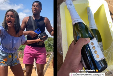 Fãs de Deolane levam espumantes para porta de presídio enquanto aguardam liberdade