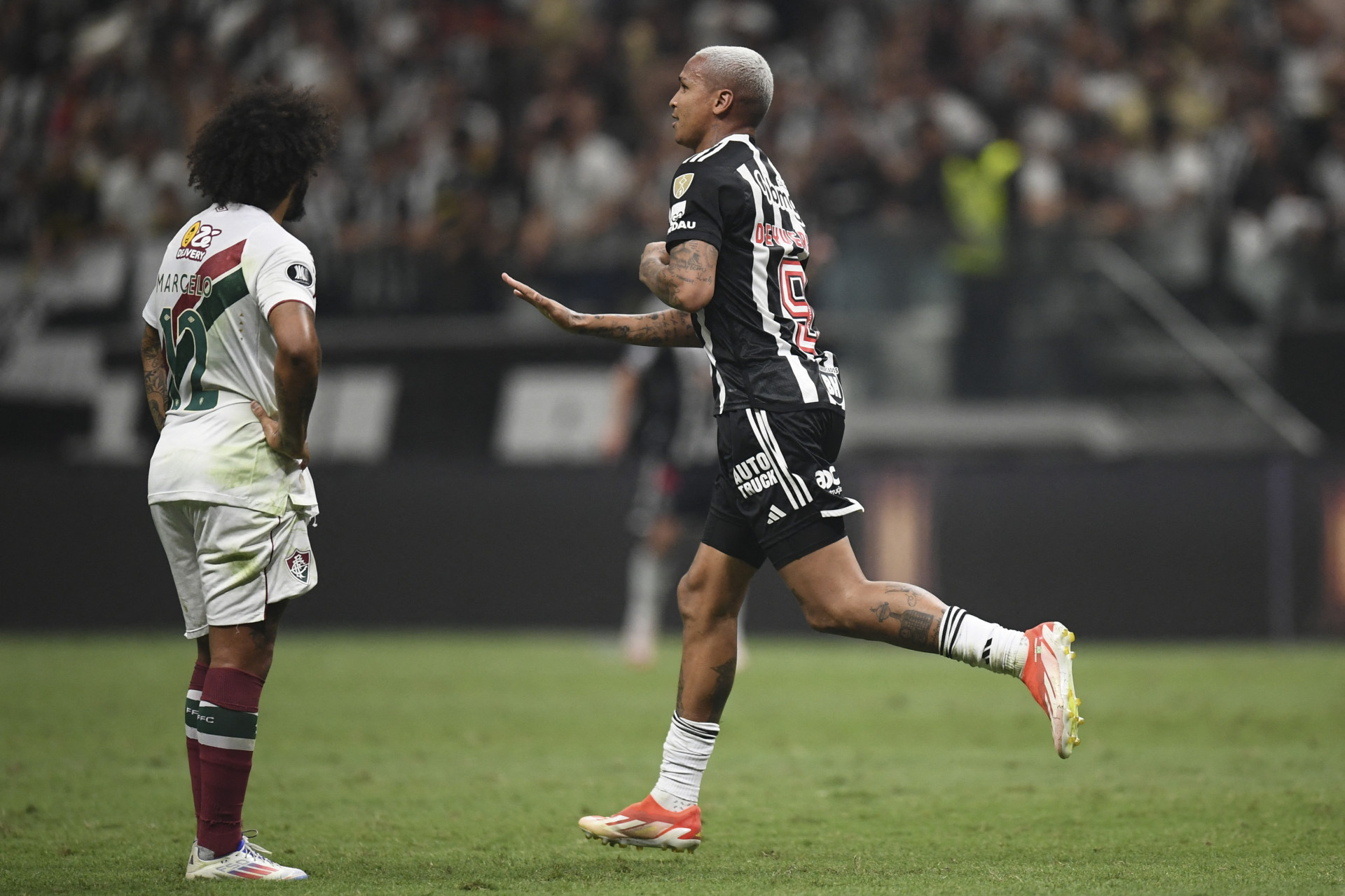 Comemora&ccedil;&atilde;o de Deyverson, do Atl&eacute;tico-MG - Gledston Tavares/AFP