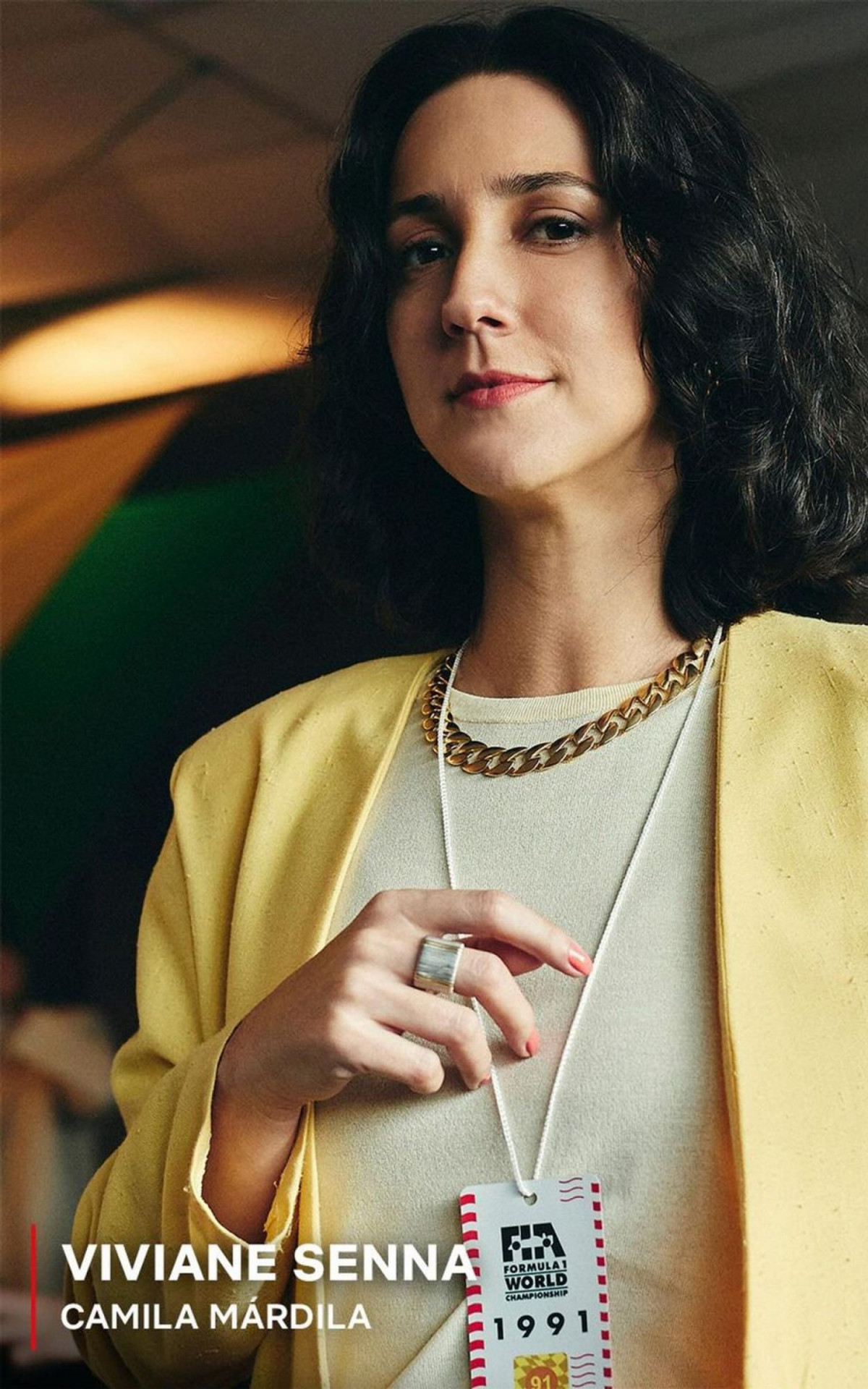 Camila Márdila vive Viviane Senna, irmã do piloto brasileiro