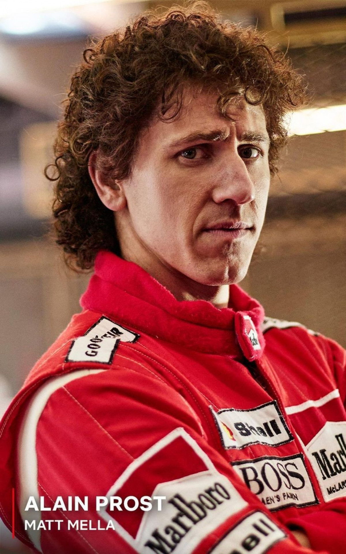 O ator francês Matt Mella interpreta o compatriota Alain Prost. O tetracampeão foi o grande rival de Senna