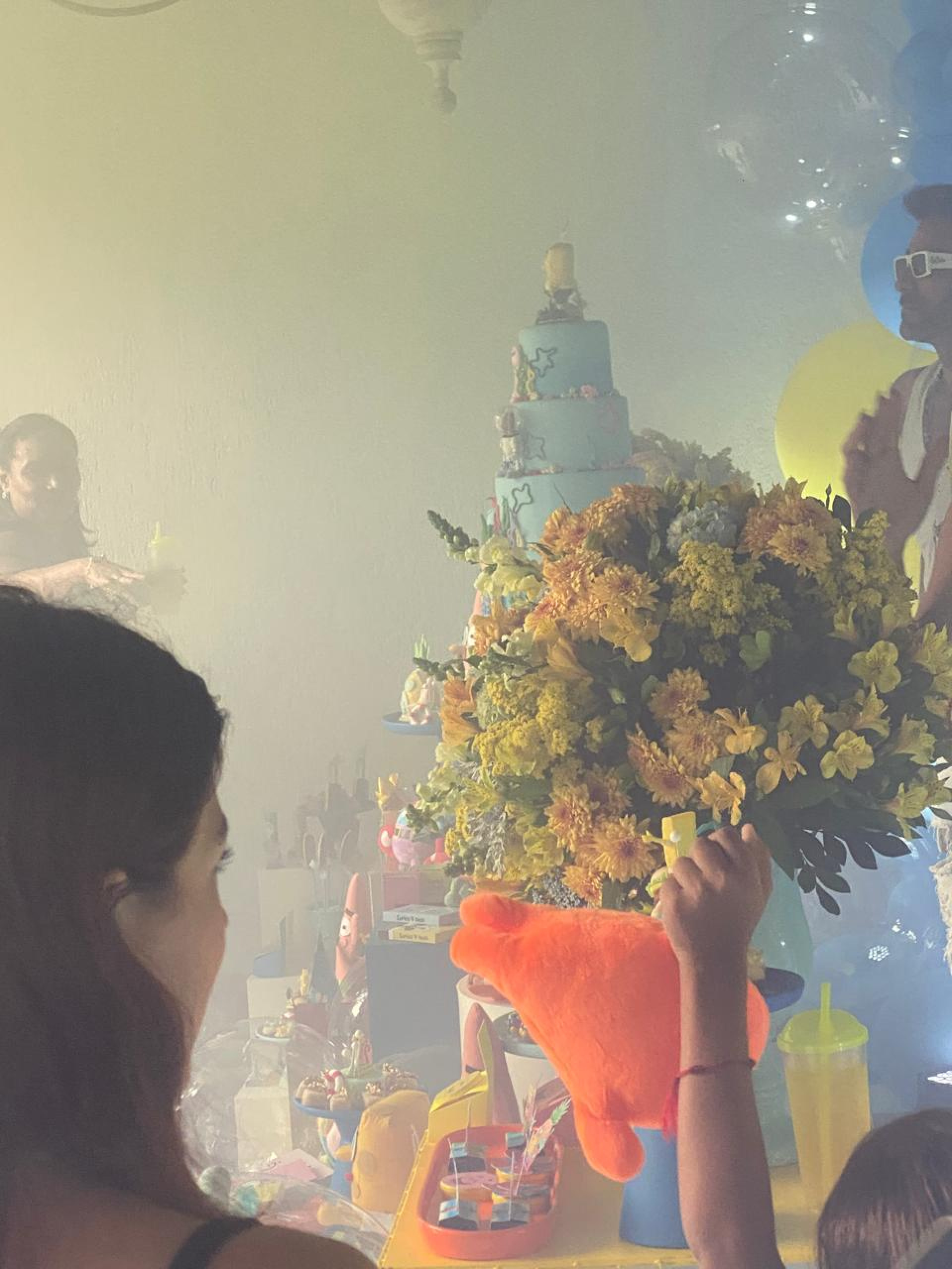 Ex-BBBs Franciele Grossi e Diego Grossi celebram aniversário do filho com 'fumacê' - Foto: Reprodução