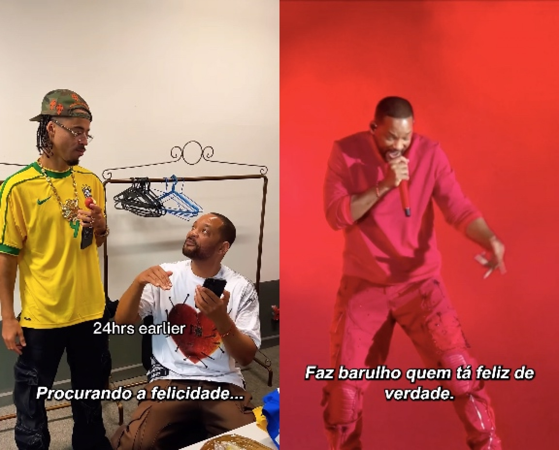 Will Smith teve ajuda do rapper L7NNON com português para cantar no Rock in Rio 2024 - Reprodução / Instagram