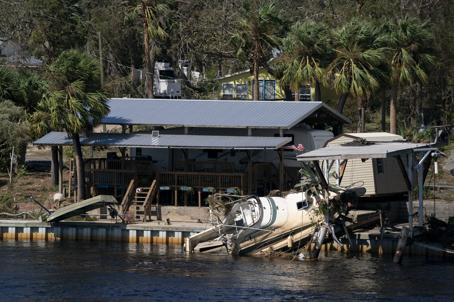 Furacão Helene deixou rastro de destruição nos EUA - AFP