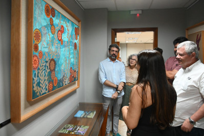 Corredor das Artes da Prefeitura tem exposição inspirada no universo marinho