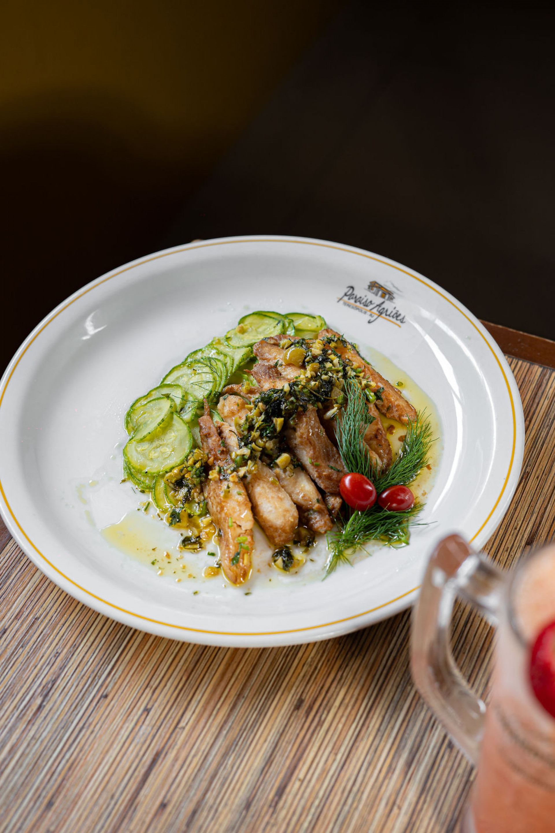 Pescado Austral com abobrinha, do Paraíso de Agriões (R$ 8,49, 100gr) - Agência Gastrô