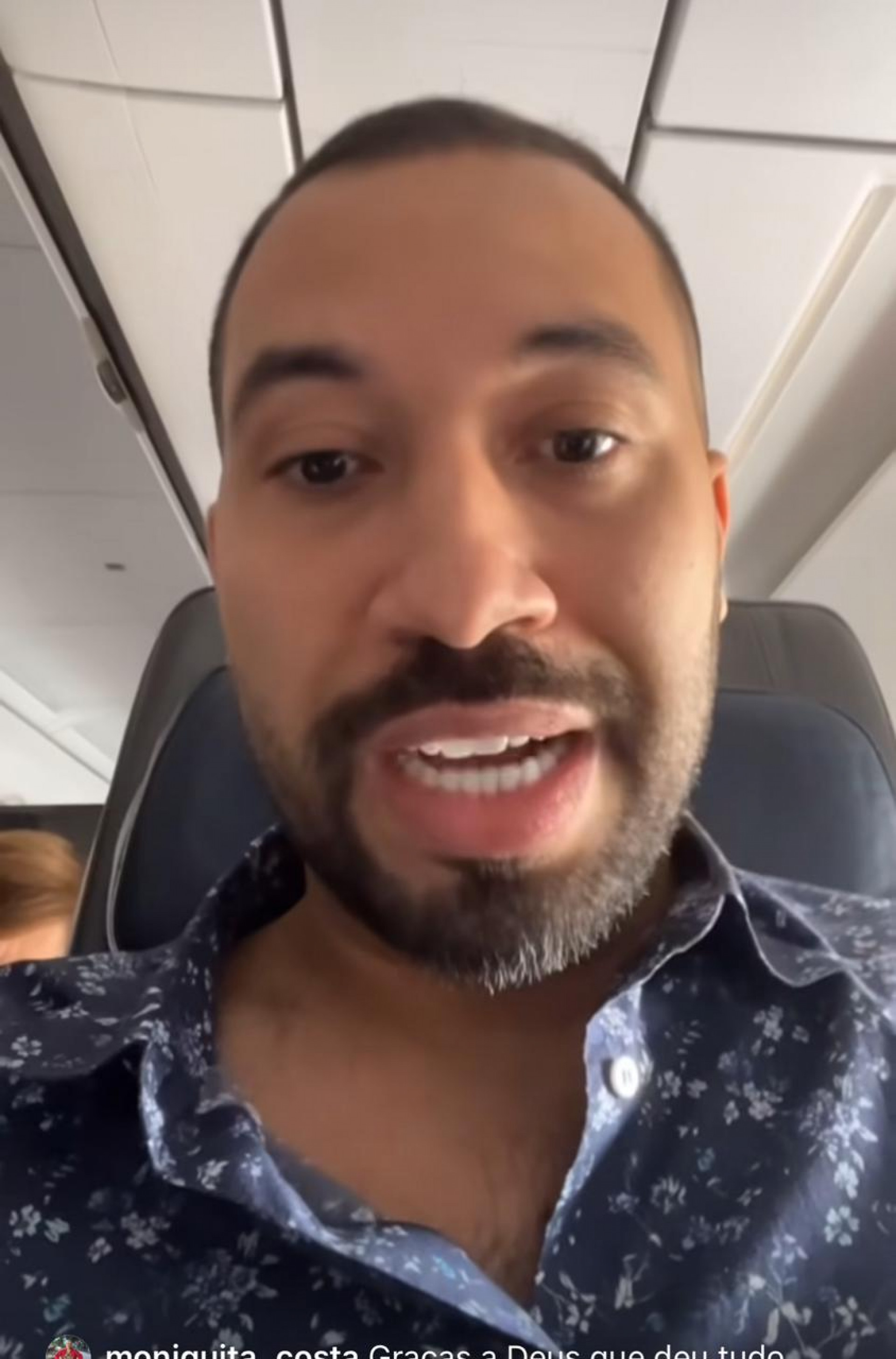 Gil do Vigor relata momento de tensão em voô - Reprodução / Instagram