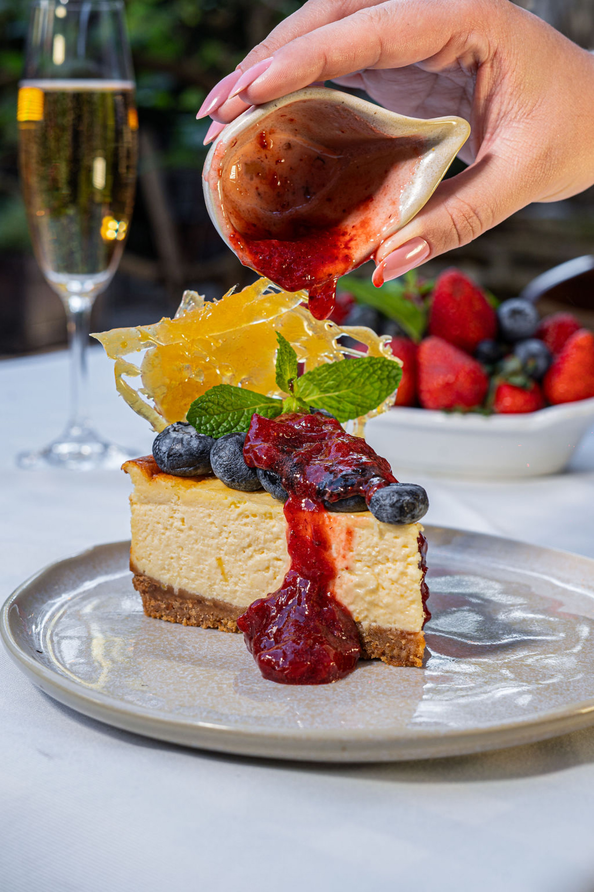 Cheescake de frutas vermelhas, É Vero/Viva Itália (R$ 39,90) - Agência Gastrô