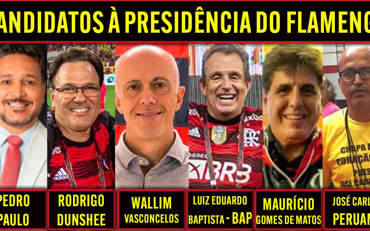 Flamengo terá eleição para presidente do clube no dia 9 de dezembro deste ano.