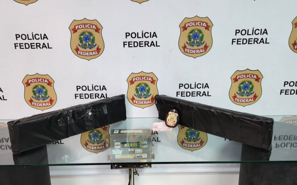 Polícia Federal apreendeu 6 kg de drogas em mala de passageiro no Galeão