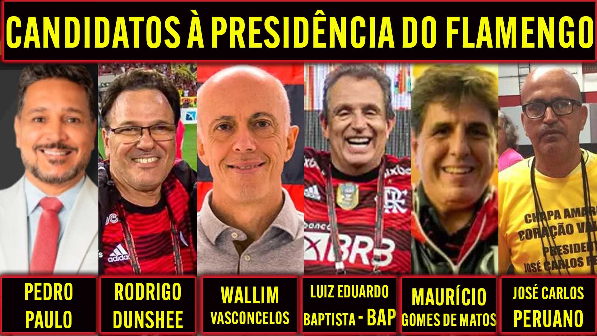 Flamengo terá eleição para presidente do clube no dia 9 de dezembro deste ano. - Montagem: Canal do Youtube Resenha Rubro Negra