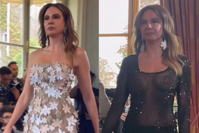 Luciana Gimenez retorna às passarelas na Semana de Moda de Paris