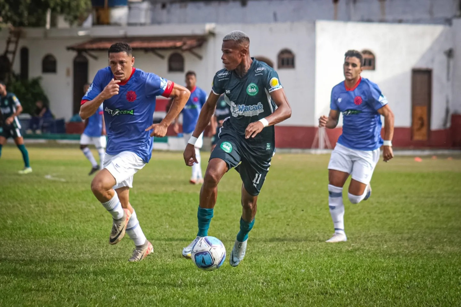 Verdão do Serra em ação na estreia do Cariocão Série B2 2024, empatando em 1x1 contra o Bonsucesso - Foto: Divulgação