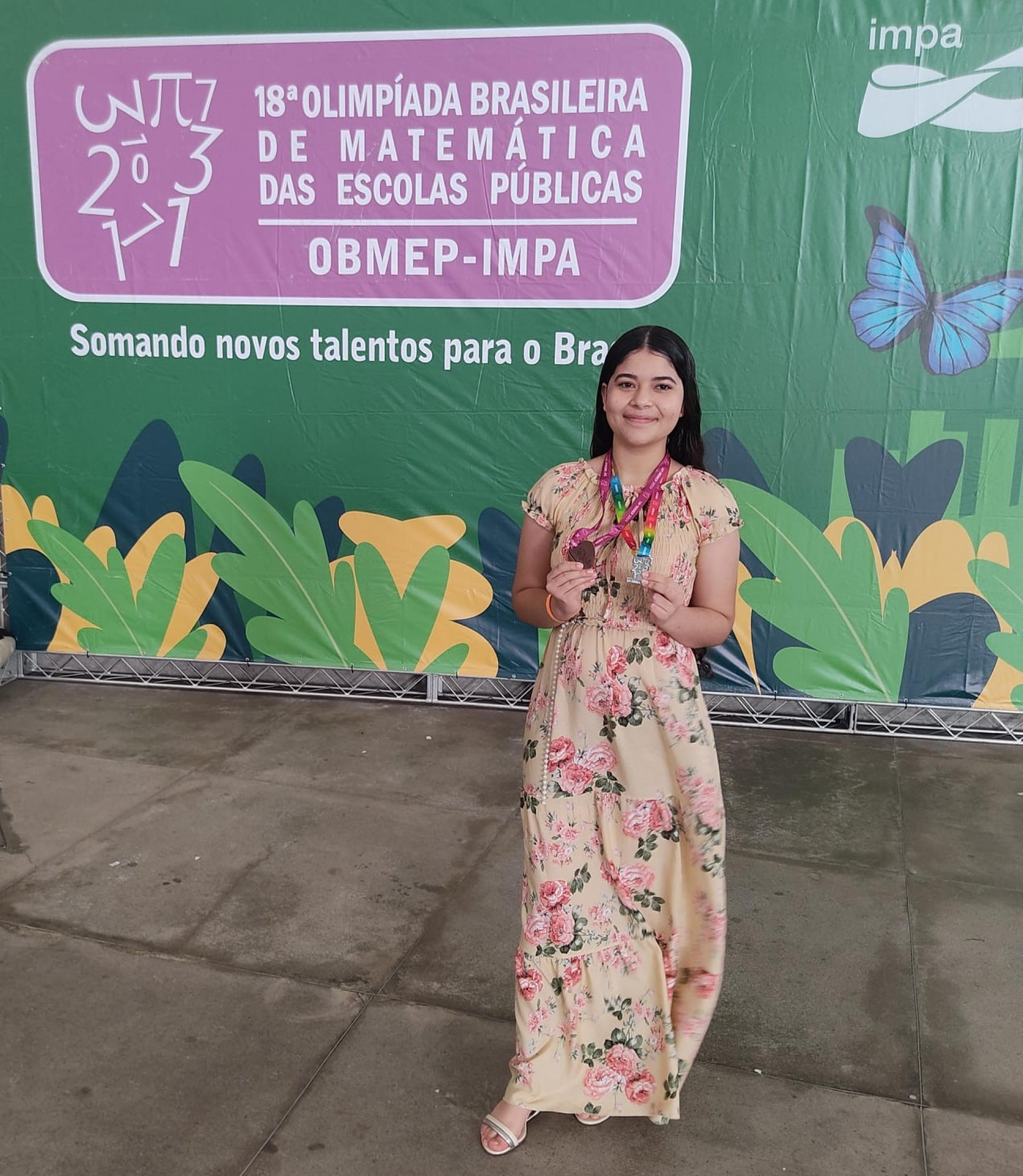 Rebeca Brito da Silva Gaspar Rosa, de 15 anos, aluna do 9º ano da Escola Municipal Liddy Mignone, em Arcozelo