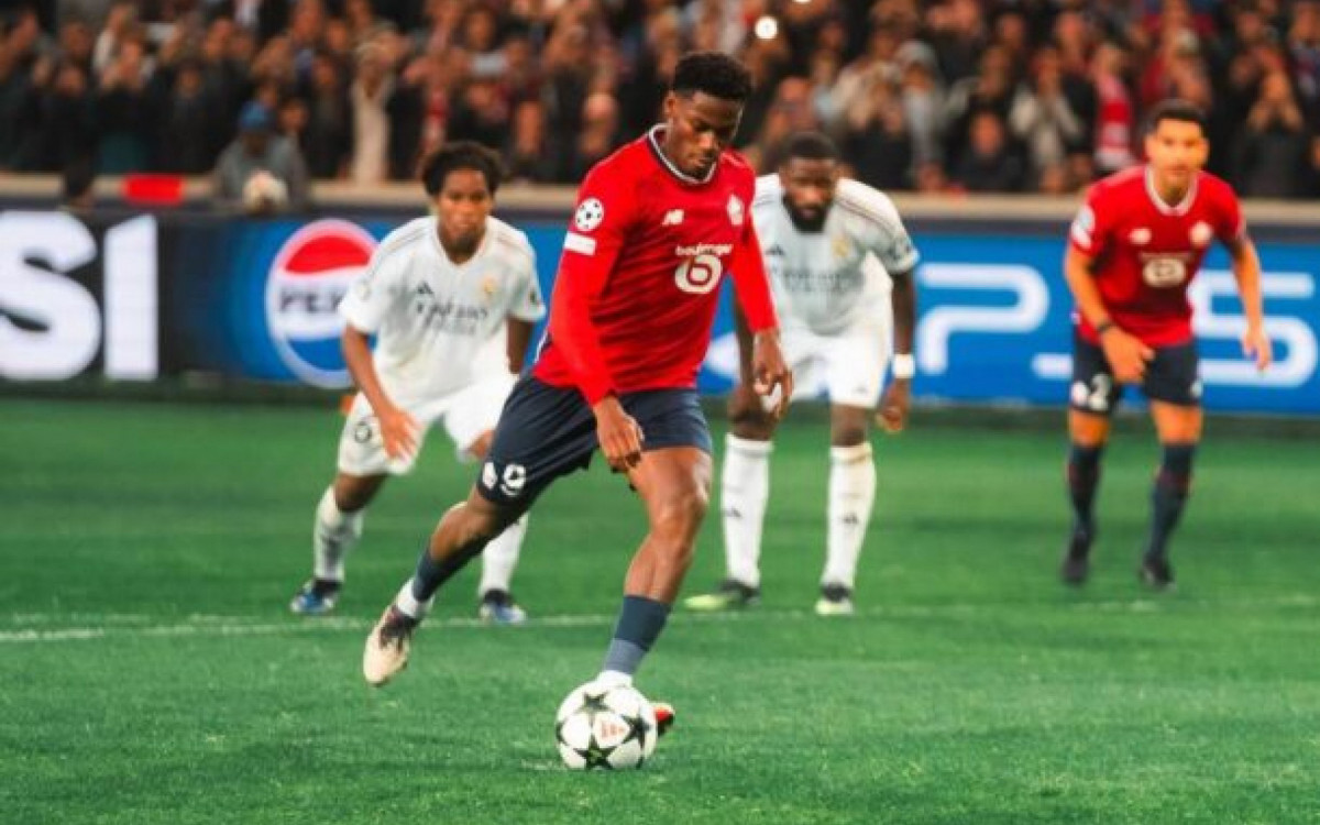 Champions: Lille vence Real Madrid na estreia de Endrick como titular