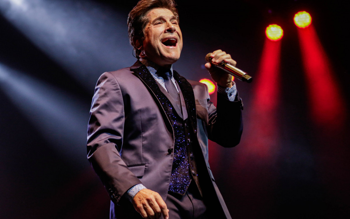Cantor Daniel no show em comemoração aos 40 anos de carreira em São Paulo 