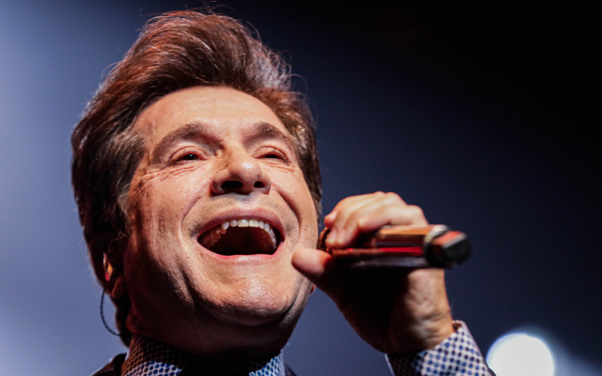 Cantor Daniel no show em comemoração aos 40 anos de carreira em São Paulo 