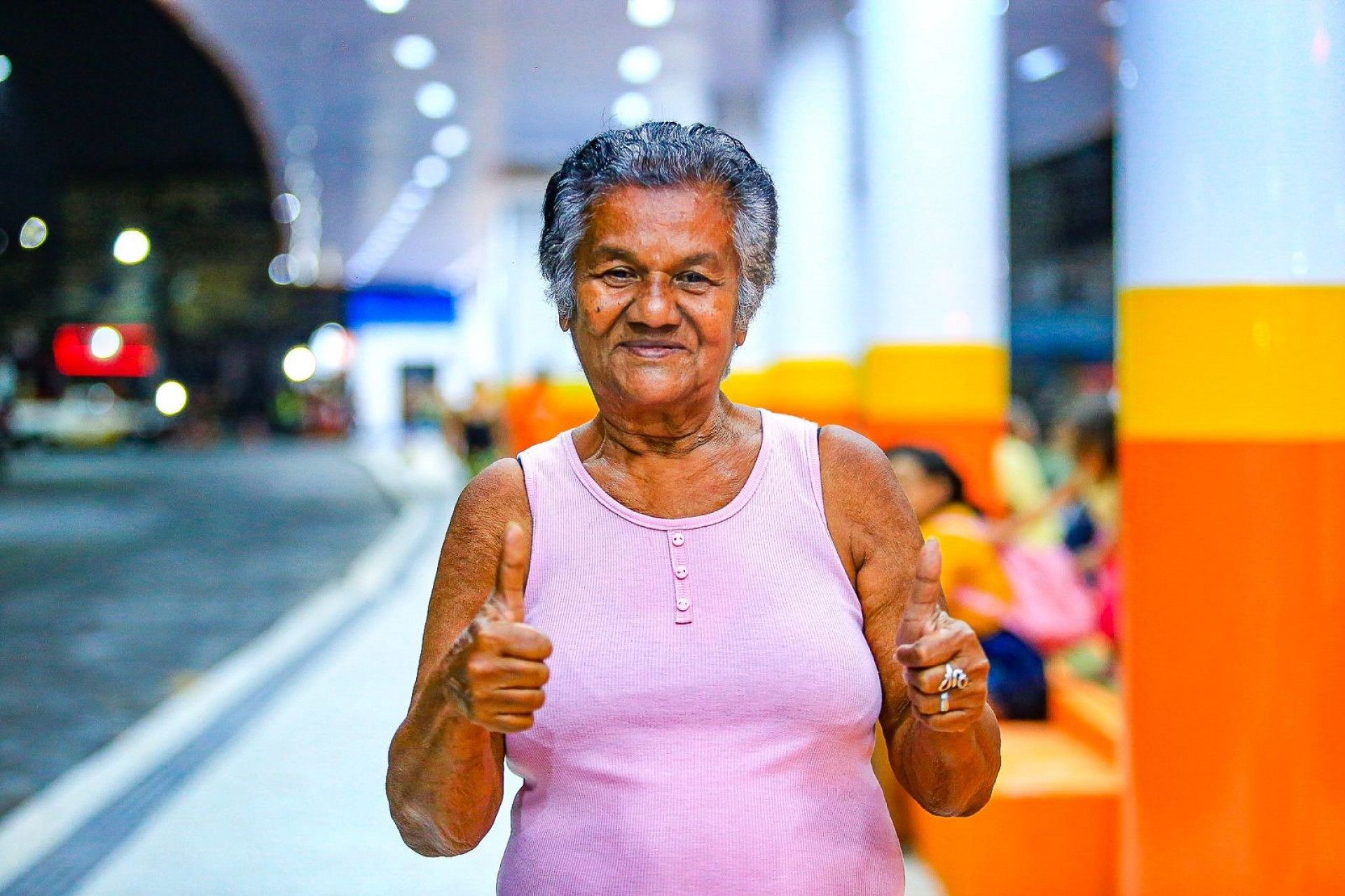 C&eacute;lia Cardoso prestigiou o evento de inaugura&ccedil;&atilde;o e frisou que o Terminal representa muito para os moradores da regi&atilde;o - Rafael Barreto/PMBR