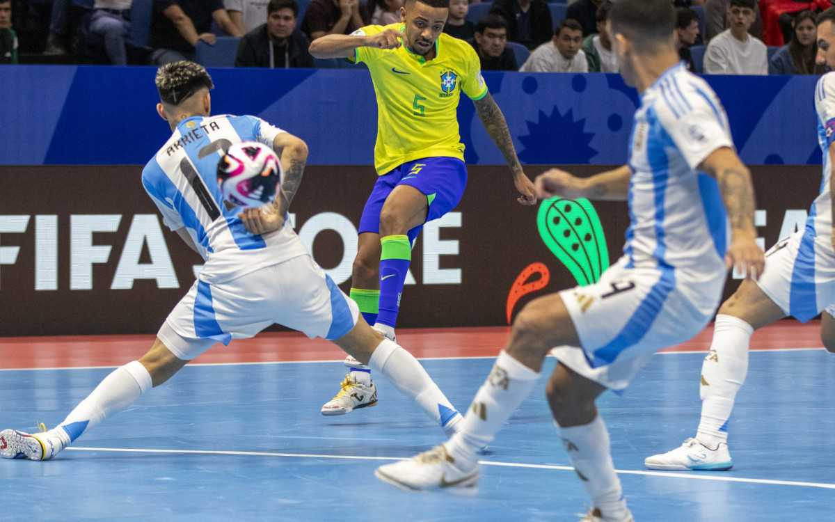 Brasil e Argentina mediram forças na final da Copa do Mundo de Futsal