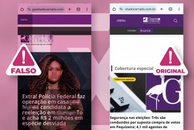 Site de notícias foi clonado para divulgar notícia falsa de candidata a reeleição no Tocantins