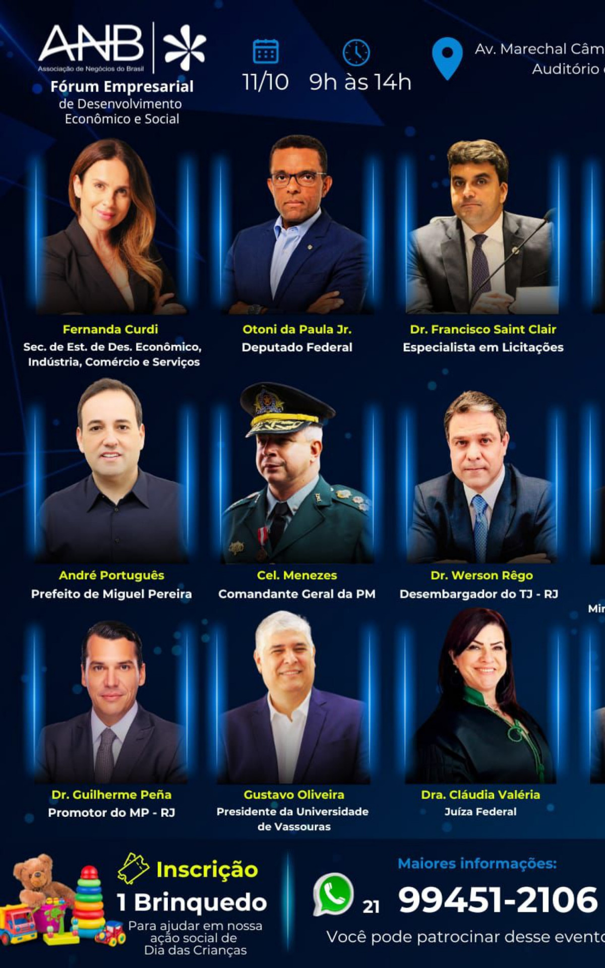 Como parte da a&ccedil;&atilde;o social da institui&ccedil;&atilde;o em comemora&ccedil;&atilde;o ao Dia das Crian&ccedil;as, a ANB solicita o a doa&ccedil;&atilde;o de um brinquedo como ingresso para o evento - Divulga&ccedil;&atilde;o