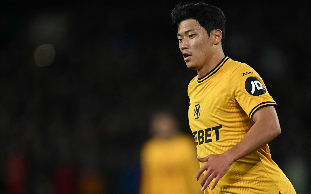 Hwang Hee-chan em ação pelo Wolverhampton