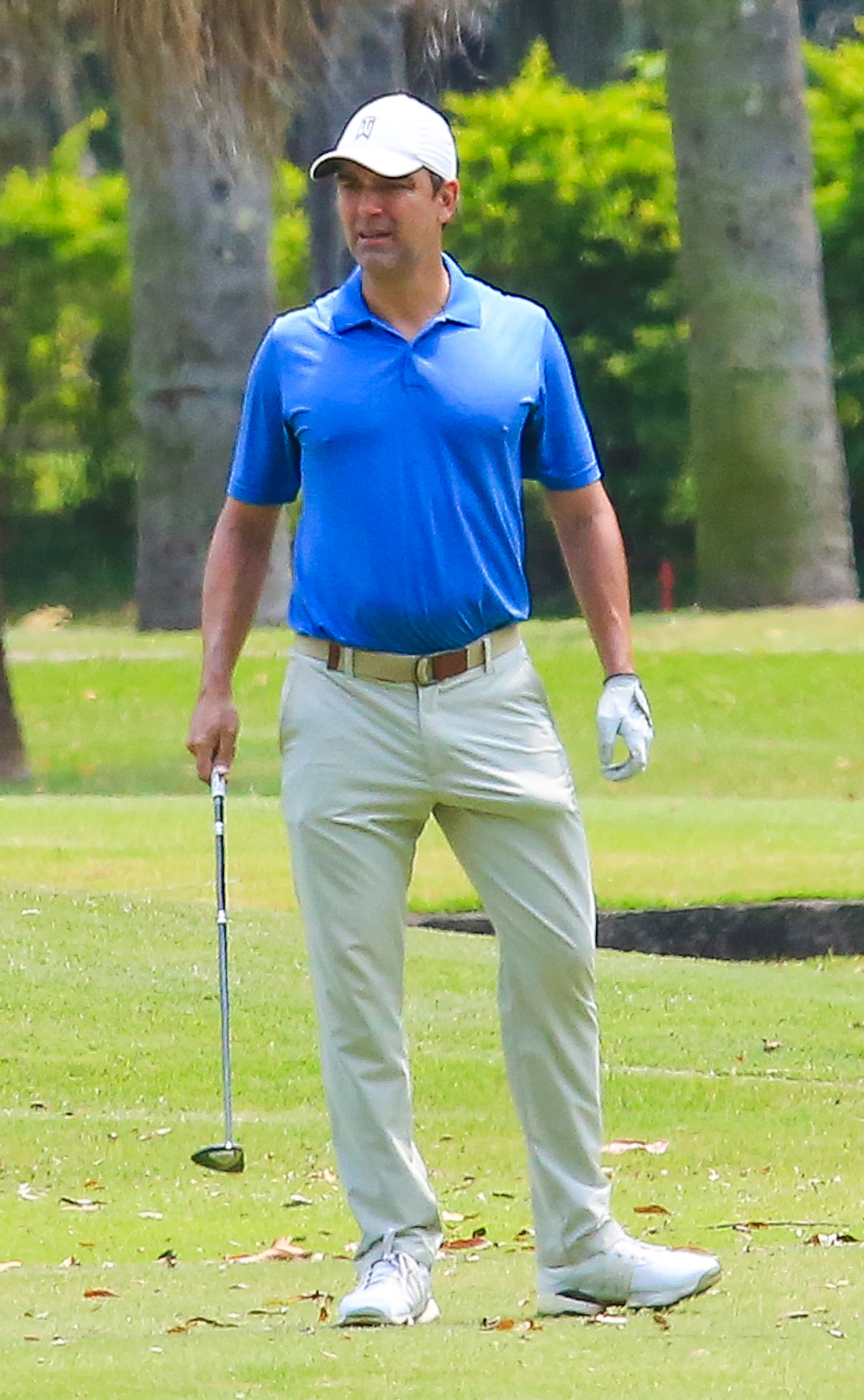 Tadeu Schmidt jogando golfe na Barra da Tijuca, no Rio  - Fabrício Pioyani / Agnews