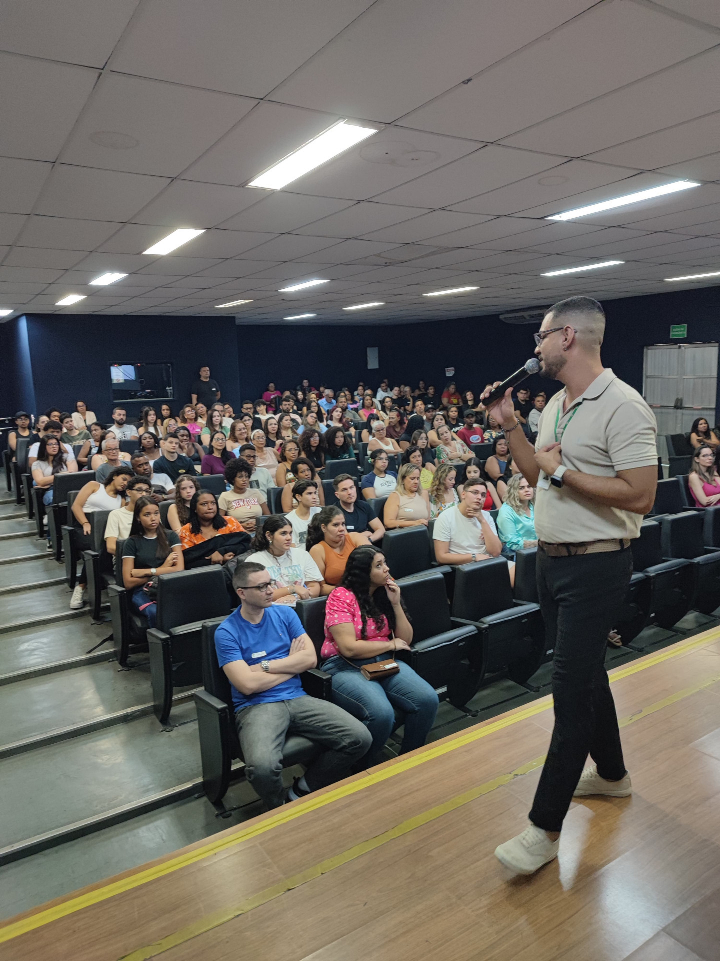 Victor Magalhães, Diretor de Ensino Médio e Técnico, destacou a oportunidade de dar ciência sobre o trabalho realizado com o objetivo do oferecimento da educação pública - Divulgação / IFRJ Nilópolis