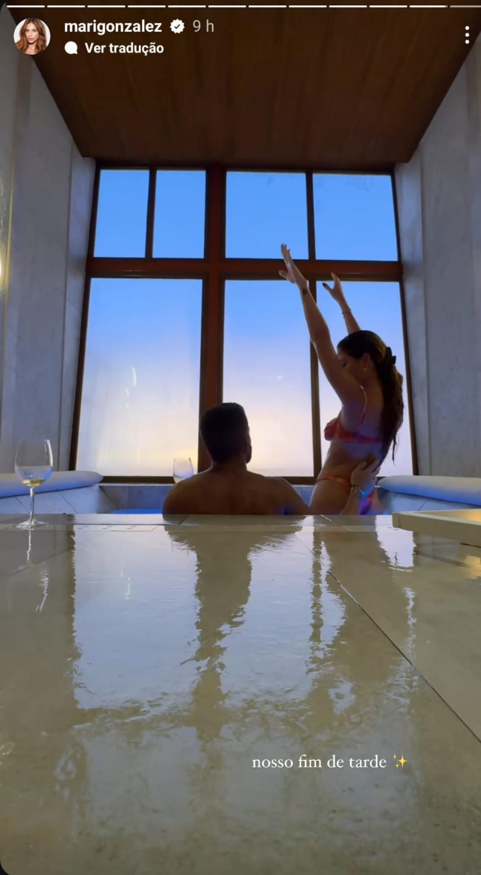 Mari Gonzalez e Pipo Marques aproveitam viagem em clima de romance - Reprodução de vídeo / Instagram