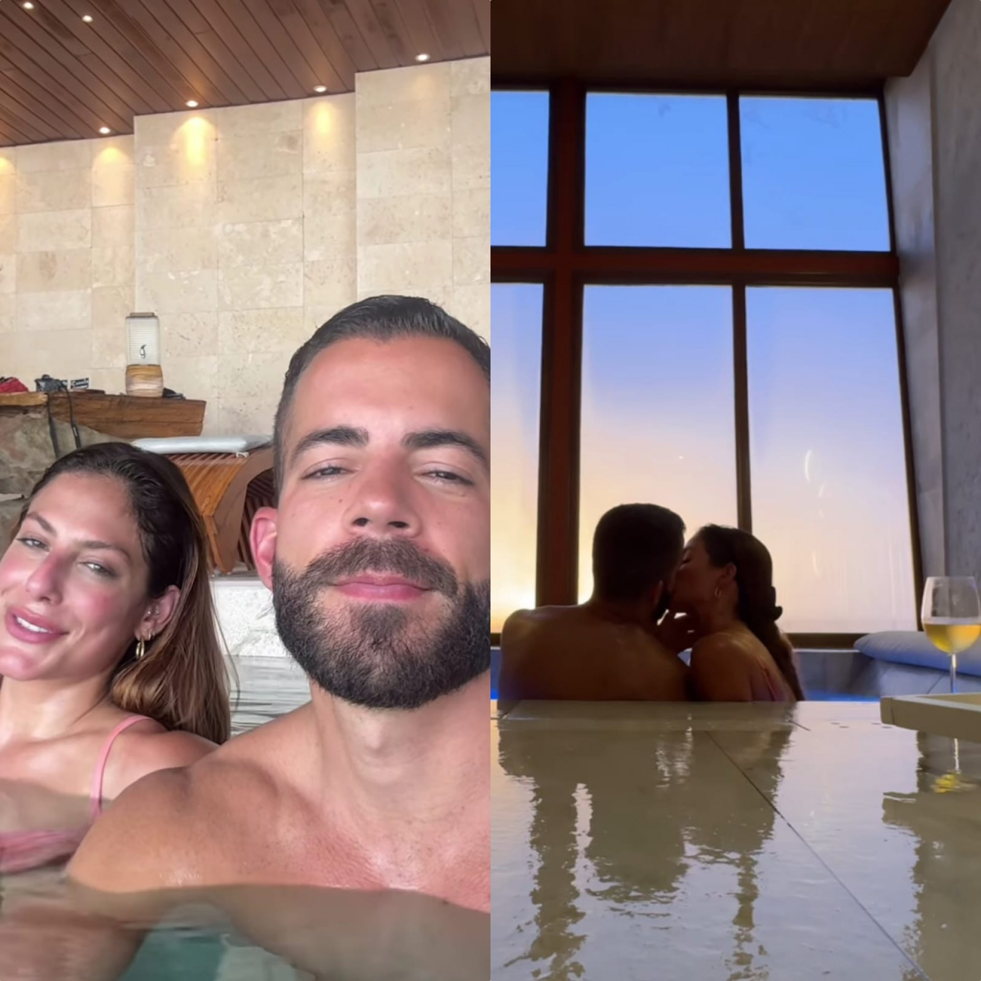 Mari Gonzalez e Pipo Marques aproveitam viagem em clima de romance - Reprodução de vídeo / Instagram