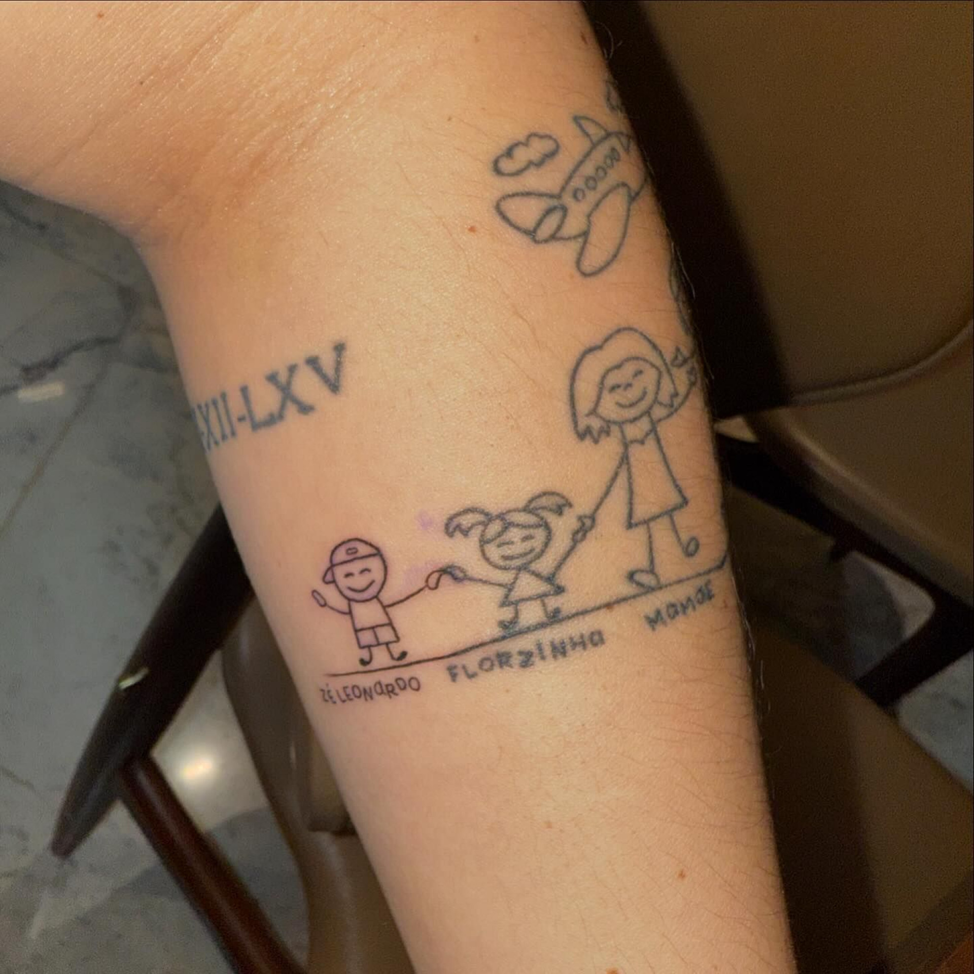 Virginia Fonseca atualiza tatuagem da fam&iacute;lia 
 - Reprodu&ccedil;&atilde;o / Instagram 