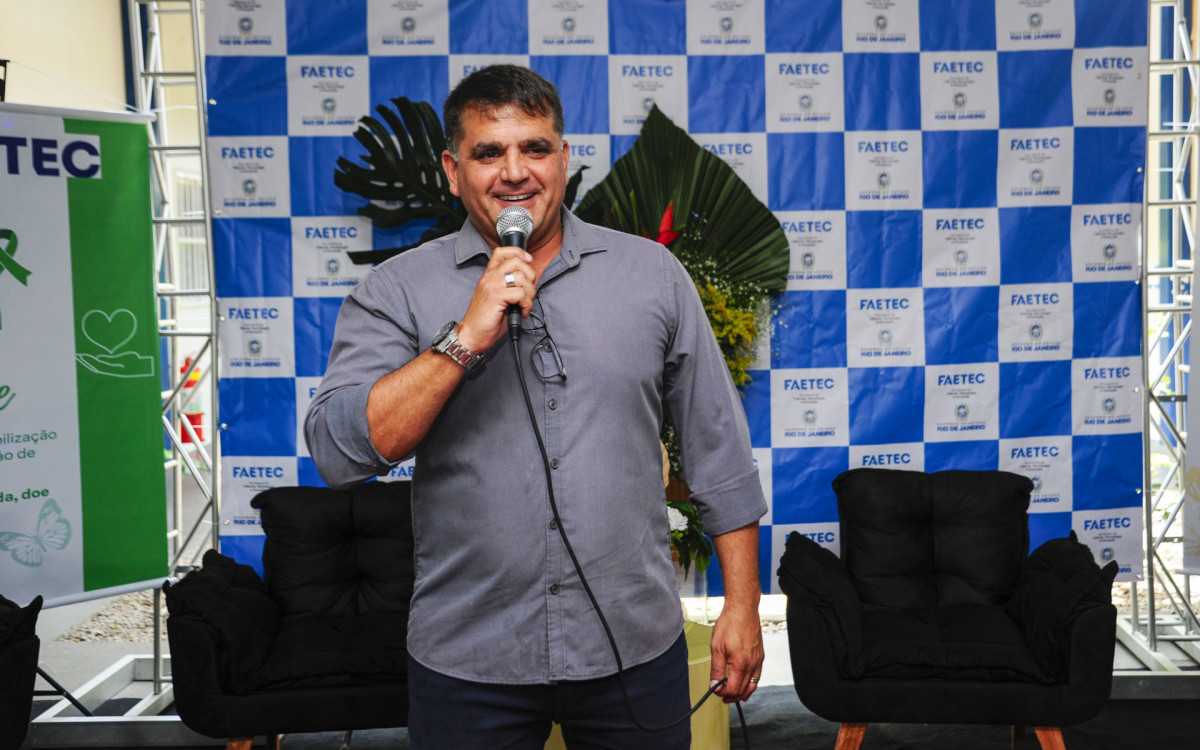 O vice-presidente administrativo da Faetec, Fabrício Repsold, destacou a importância de desmistificar o papel do empreendedorismo no dia a dia para os alunos