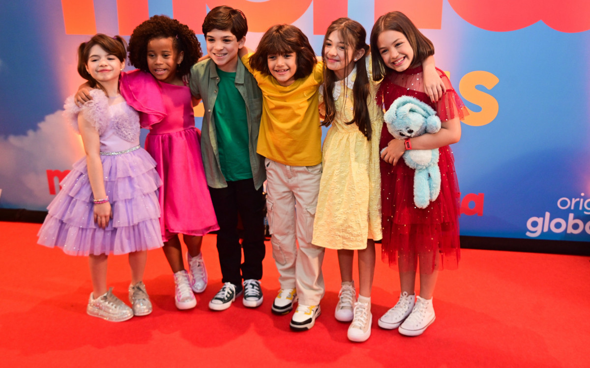 Elenco infantil de \'Turma da Mônica Origens\'
