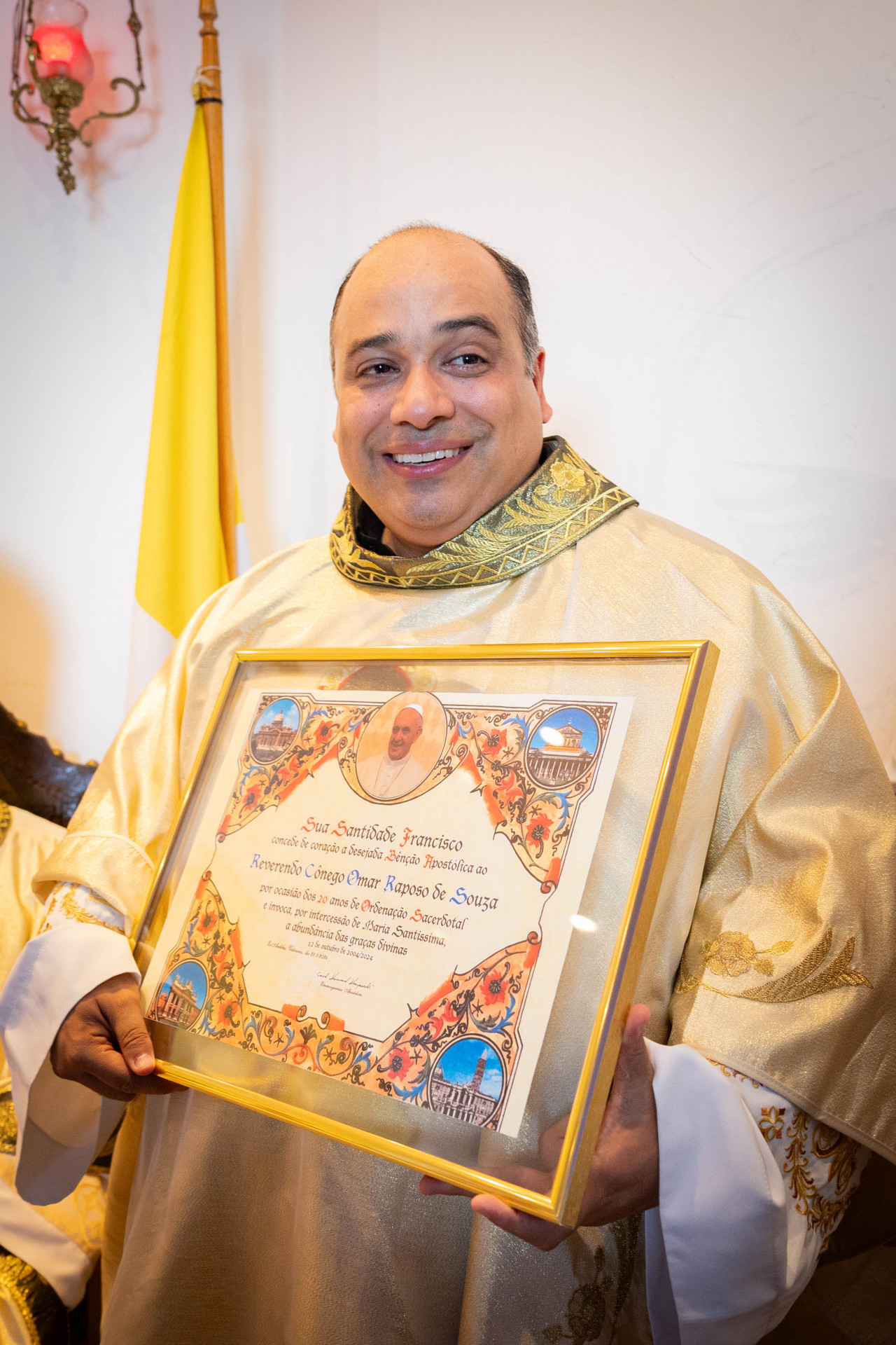 Padre Omar sugere o Clube do Fluminense e um restaurante italiano - Guilherme Silva /Santuário Arquidiocesano Cristo Redentor