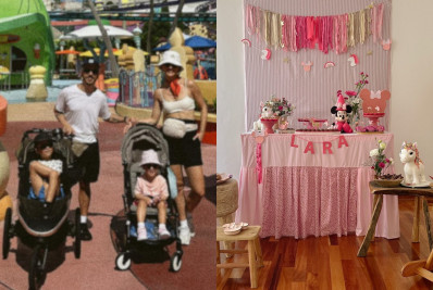 Filha de Junior Lima ganha festa de aniversário intimista em casa