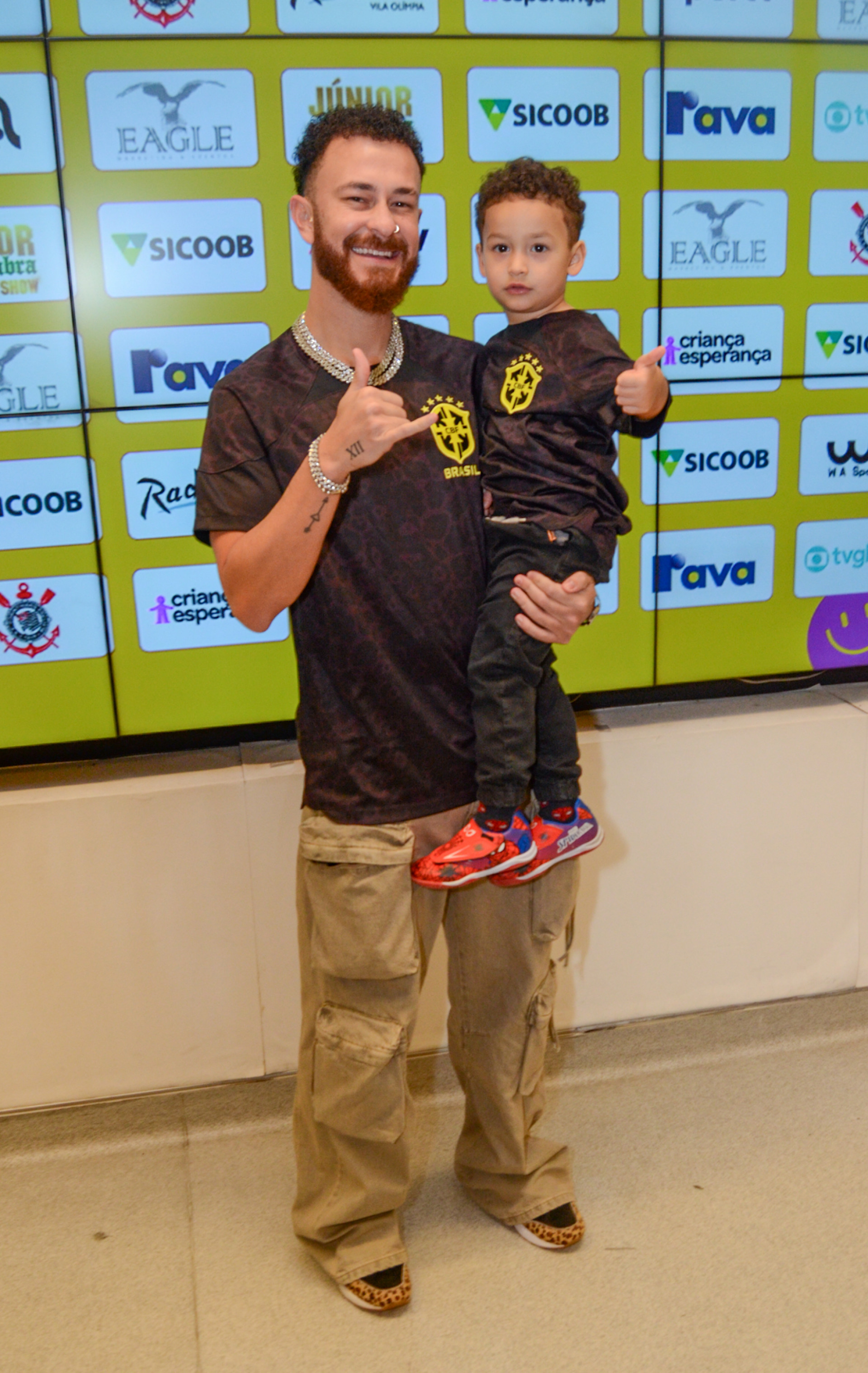 Fred Bruno e o filho, Cris  - Araujo / Agnews