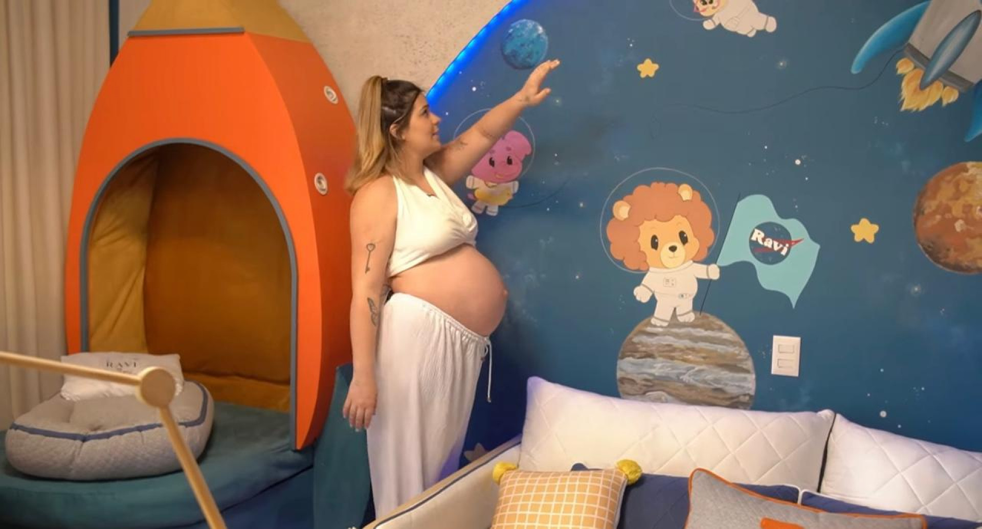 Grávida, Viih Tube faz tour pelo quarto do filho - Reprodução / Youtube