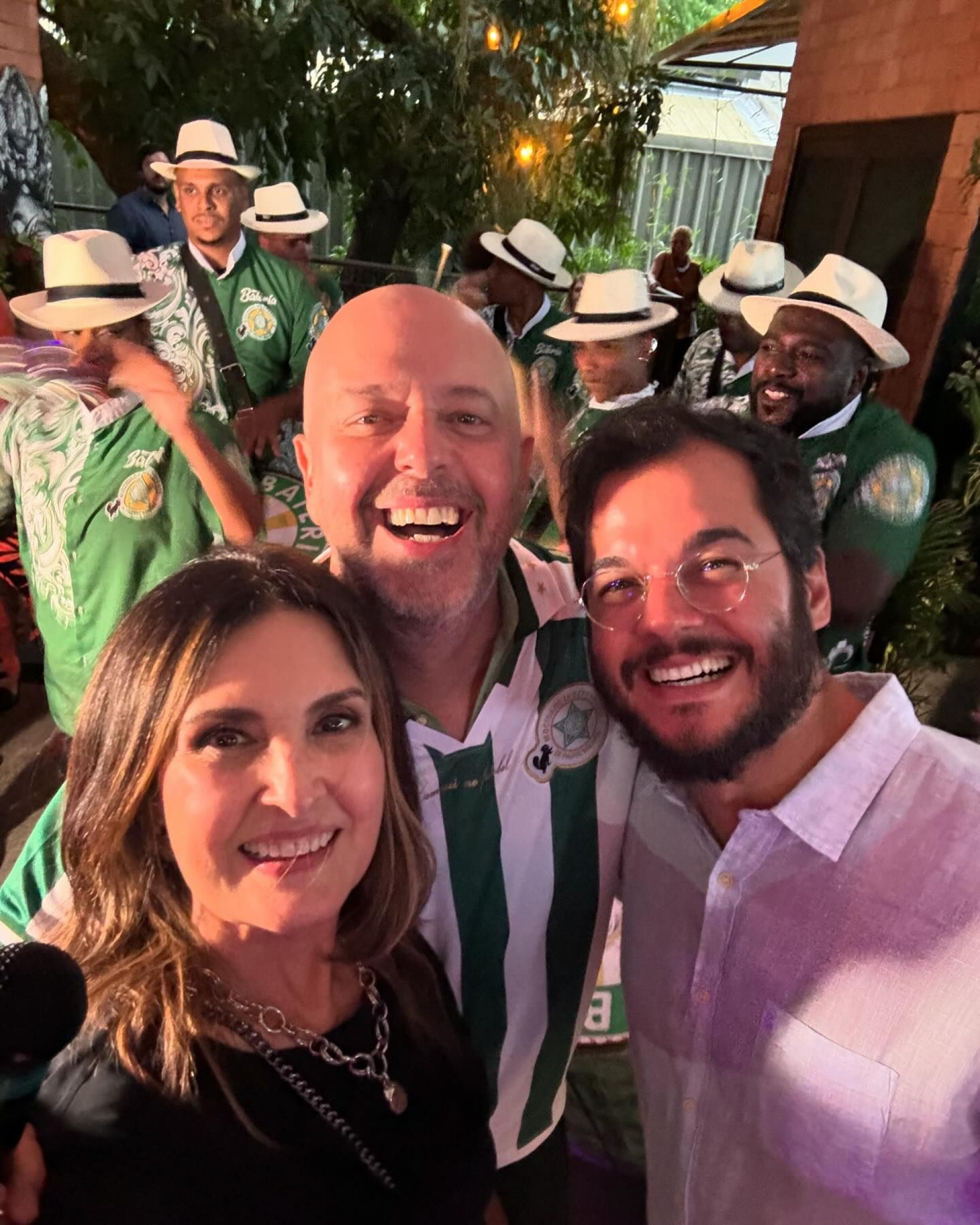 Fátima Bernardes, Alex Escobar e Túlio Gardêlha  - Reprodução / Instagram 
