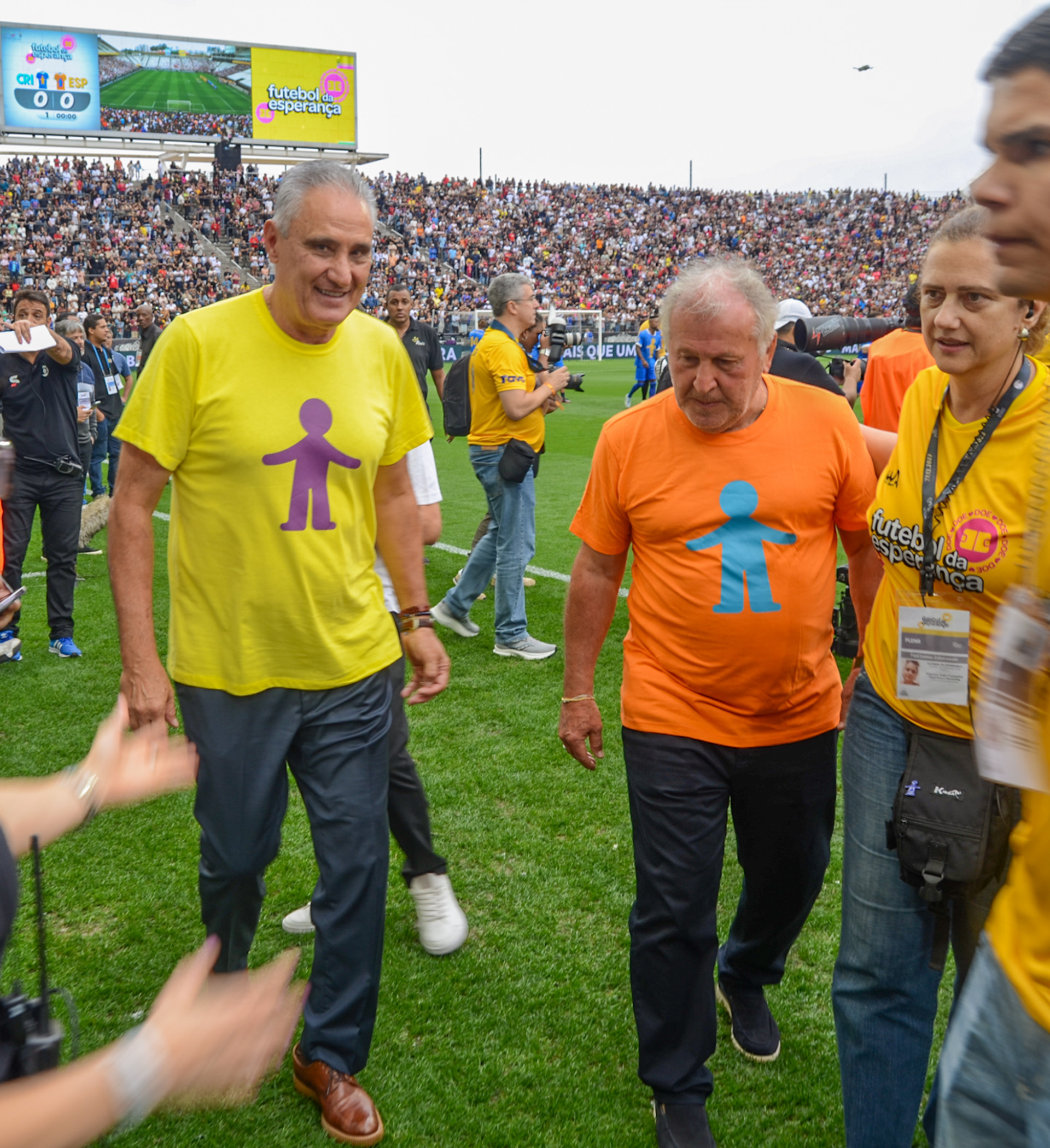Tite e Zico foram os treinadores - Araujo / Agnews