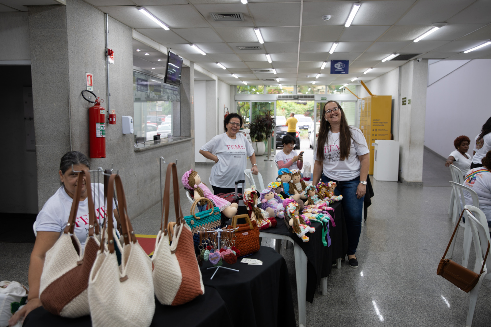 A Feira das Mulheres Empreendedoras acontece no saguão da Prefeitura de Mesquita - Divulgação/ PMM